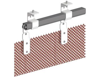 Tenda della rete metallica del collegamento a catena, tende d'acciaio della maglia con differenti piste