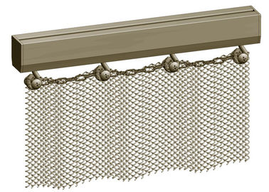maglia di alluminio della bobina dell'apertura dei drappi della maglia metallica di 6mm x di 1.2mm per il divisore dello spazio