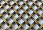 Rete metallica architettonica di colore dell'oro, apertura unita della maglia 6mm dello schermo di cavo piano