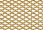 Maglia tessuta architettonica decorativa di colore d'ottone leggero per lo schermo Parition di Corridoio