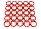 Drappi della maglia metallica/tenda d'ottone Conect della maglia dell'anello del cavo con il diametro del cerchio di 8mm