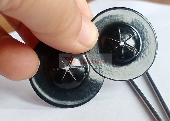 30mm Stainless Steel Self Locking Washers Double Side Black Coating Used To Secure Mesh To Solar Panels