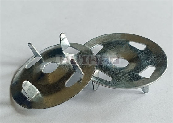 Rondelle d'acciaio galvanizzate del bordo dell'appoggio delle mattonelle 4-Claw 1-1/4» usato per i pannelli isolanti sicuri