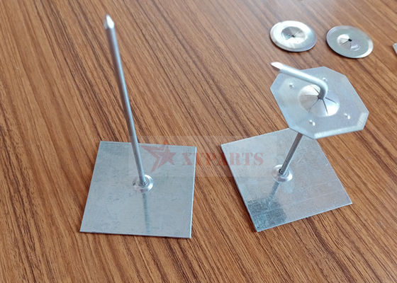 4-1/2" Pini di isolamento adesivi di base acciaio galvanizzato per fissare il tubo di avvolgimento o la tavola isolante