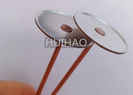 12ga Copper Plated Soft Steel Cupped Head Isolation Weld Pins For Hvac System (Pini di saldatura per la testa in coppa placcata in acciaio mite)