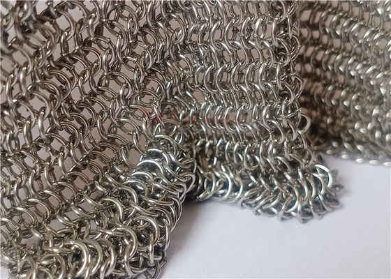 Cintura in acciaio inossidabile a catena di posta con rete di metallo 0,53x3,81 mm per schermi anti-incendio