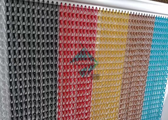 Anodizzato catena di porta in alluminio tenda da mosca con diversi colori