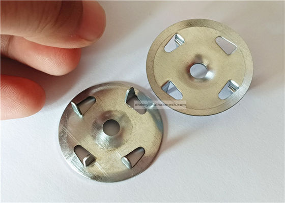 1-1/4&quot; 4-Claw Metal Fixing Washers For Gypsum Board Piastra isolante estrussa Termoplate Piastre fisse di supporto