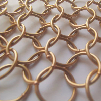 Telaio appeso Decorative Metal Mesh Curtain In Saldatura Anello