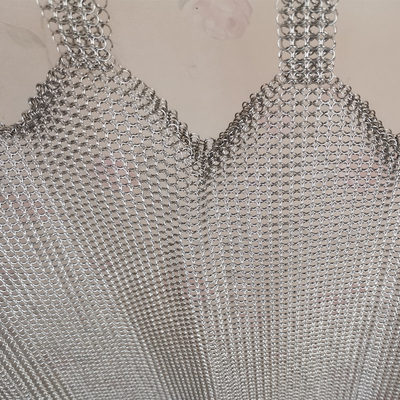Schermi per caminetti anello di metallo mesh con finitura di colore antico