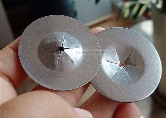 1-1/2" 38mm rotondo piatto auto-bloccante lavastoviglie acciaio inossidabile 304 per fissare 12 calibro di pin di isolamento termico
