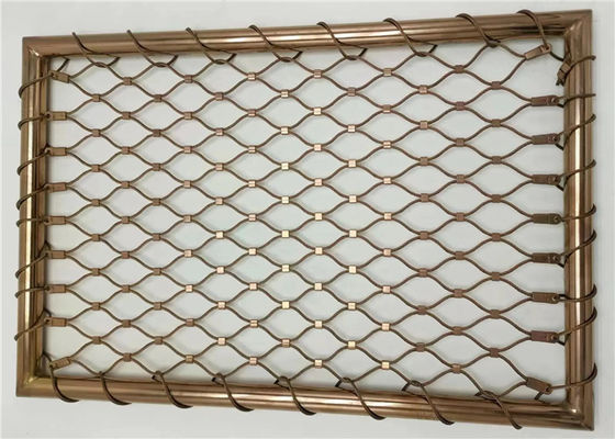 Recinzione in rete metallica flessibile e resistente in acciaio inossidabile per parapetti