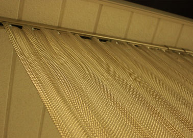 Tenda di alluminio della maglia del nastro metallico della bobina della decorazione con finitura di superficie di abitudine