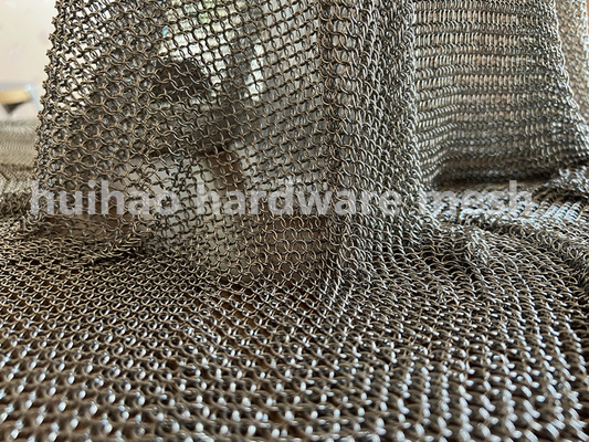 acciaio inossidabile Mesh Curtain Chain Mail Small Ring For Wall di 7mm Od