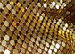 decorazione frizzante dell'hotel o del ristorante di Mesh Fabric Curtains Gold For del metallo di 4mm