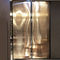 Schermo di doccia bronzeo di Mesh Art Laminated Glass del filo di rame