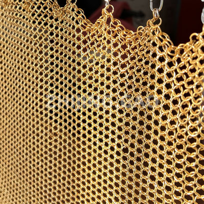 Tipo di saldatura Anelli Colore oro Anello reticolato 12 mm