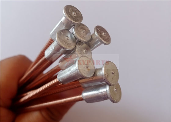 Ship Building M3x90mm Bimetallici Cd Pins con base in alluminio Copper Coat Steel Nail