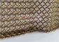 Acciaio inossidabile della tenda della maglia della cotta di maglia di colore dell'oro per interior design