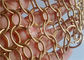 Colore Chainmail Mesh Fabric dell'oro 1.5x15mm per la divisione della stanza