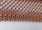 Bobina Mesh Drapery Copper Color Used della lega di alluminio come tende del divisore dello spazio