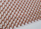 Bobina Mesh Drapery Copper Color Used della lega di alluminio come tende del divisore dello spazio