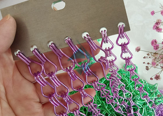 Anodizzato catena di porta in alluminio tenda da mosca con diversi colori