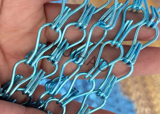 Tende a catena in alluminio decorativa a doppio gancio per tende da doccia