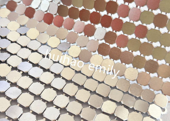 Fabbricazione in alluminio di tessuti metallici a fiocco con diversi colori