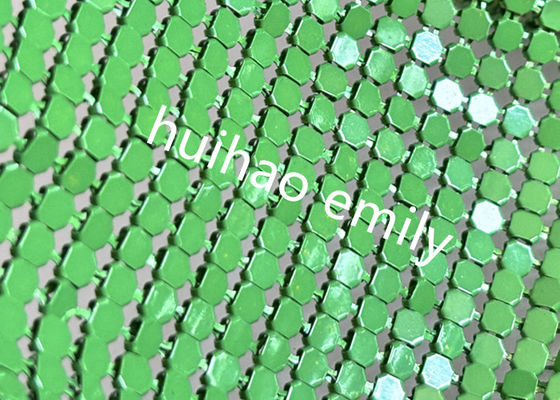 8x8mm lucido di alluminio Sequin metallo reticolato tenda per la decorazione