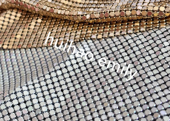 8x8mm lucido di alluminio Sequin metallo reticolato tenda per la decorazione