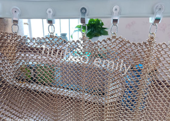 1.2mm Wire Aluminum Metal Mesh Drapery per la decorazione dei ristoranti