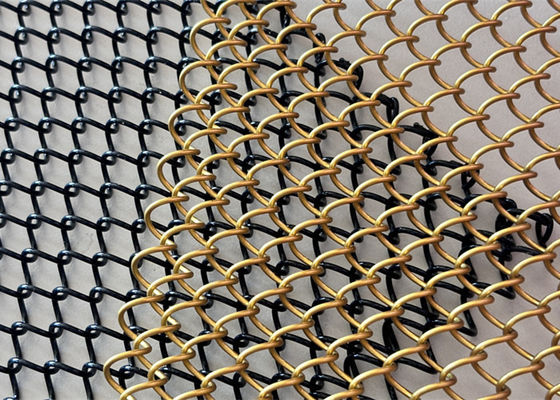Tende in maglia di metallo di alluminio, tende di sicurezza con tracce diverse