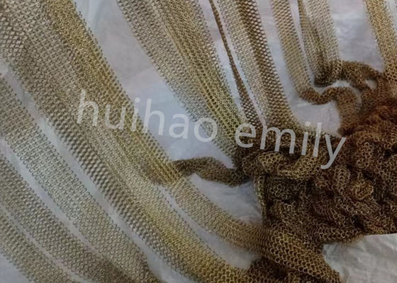 7 mm di acciaio inossidabile Ring Mesh Chain Mail Curtain Con Fringing