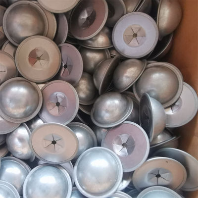 Acciaio Galvanizzato 28 mm Cuffia a Cupola per la riparazione di unghie da 3 mm