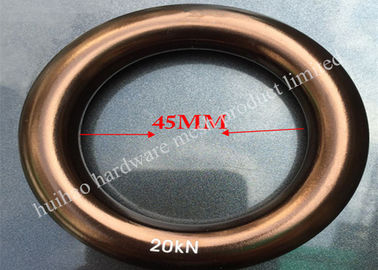Anello rotondo di lega di alluminio di 45 mm di diametro per accessori per cinture di sicurezza