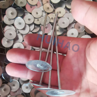 Isolamento della testa della tazza Pini saldati con base rotonda di 30 mm per l'isolamento dei condotti HVAC