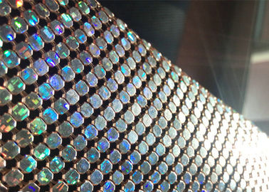 4 mm di colore dorato di alluminio seghe di metallo maglia per decorazioni alberghiere