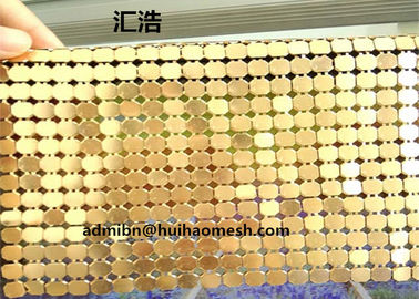 4 mm di colore dorato di alluminio seghe di metallo maglia per decorazioni alberghiere