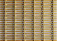 Rete metallica decorativa unita, maglia d'acciaio architettonica nel colore dell'oro per l'ufficio