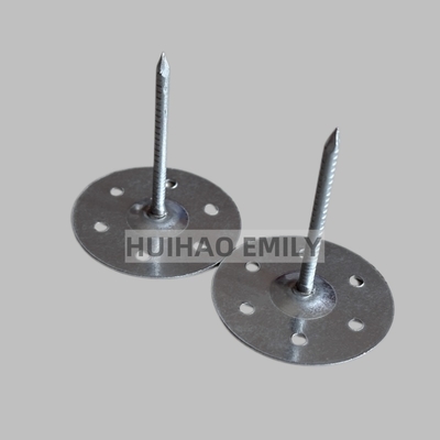 I perni di base metallica perforati dell'isolamento di lana di roccia del piatto del giro hanno galvanizzato la lunghezza di 80mm