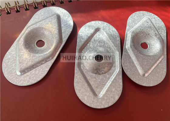 Piastra di isolamento in acciaio Galvalume 82x40 mm per membrane di tetto