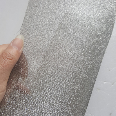 Rete metallica laminata su vetro per carta da parati
