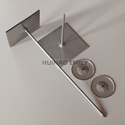 2.7mm Glavanized Steel Self Adhesive Isolation Stick Pins Fixing Rock Wool Layer