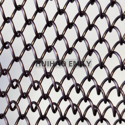 0.8mmx8mm Leggio di alluminio bobina di metallo draperio reticolato metallo flessibile