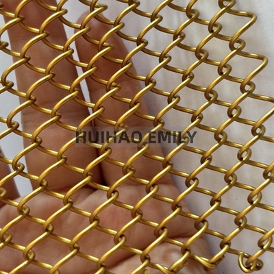 0.8mmx8mm Leggio di alluminio bobina di metallo draperio reticolato metallo flessibile