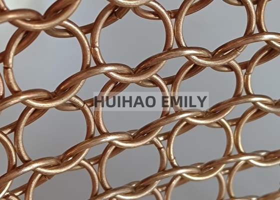 10 mm Ring Rotondo Catena di cartone di carta Drapery Metal Ring Mesh Curtain Per la decorazione degli hotel