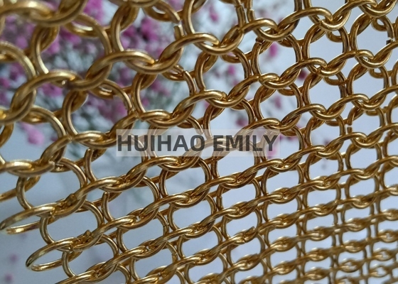 10 mm Ring Rotondo Catena di cartone di carta Drapery Metal Ring Mesh Curtain Per la decorazione degli hotel