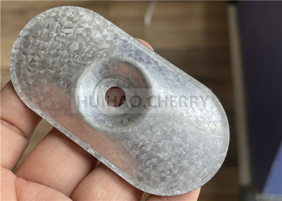 Piastra di isolamento in acciaio Galvalume 82x40 mm per membrane di tetto