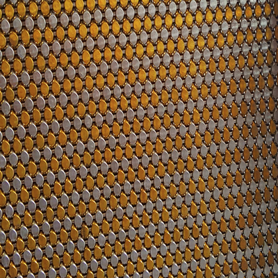 Tessuti metallici a maglia decorativa per rivestimenti per ascensori
